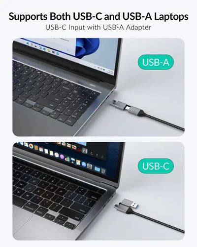Miniatura 9 de GiGimundo LK10 - Estación de acoplamiento para portátil 10 en 1 con monitor doble, USB C Hub Dual 4K a 60Hz HDMI, 2 DP, 3 USB A, 100W PD, Ethernet