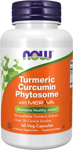 NOW Foods Suplementos, fitosoma de curcumina, extracto de cúrcuma bio-mejorado, 60 cápsulas vegetales