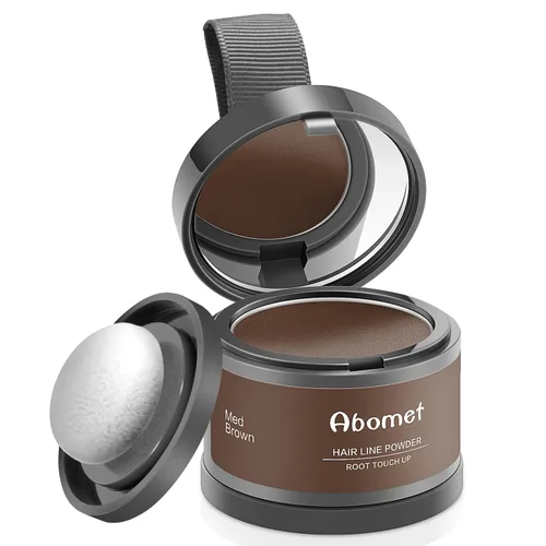 Miniatura 25 de Abomet Polvo Capilar Oculta Instantáneamente la Pérdida de Cabello, Polvo de Color de Cabello para Retoque de Raíces, Complementos Capilares