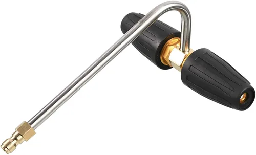 RIDGE WASHER Accesorio limpiador de canalones para lavadora a presión, con 2 boquillas turbo giratorias, desconexión rápida de 1/4 pulgadas, 3600 PSI