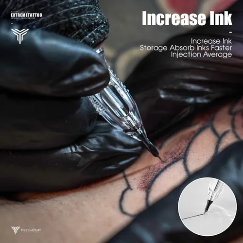 Miniatura 4 de Dragonhawk Pro Kit completo de bolígrafo de tatuaje, máquina ligera para tatuajes, 20 unidades, cartuchos, agujas, fuentes de alimentación para Kit