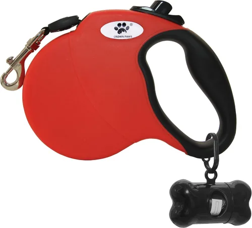 Miniatura 7 de Correa retráctil de 13 pies para perros grandes de hasta 26 libras, cinta de nailon sin enredos, azul S