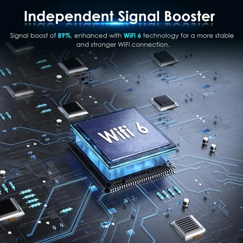 Miniatura 5 de Amplificador de señal WiFi 6 AX1800 2025 - Banda dual 2.4G/600Mbps y 5.8G/1200Mbps, extensor WiFi con puerto Gigabit, tecnología 802.11AX, repetidor