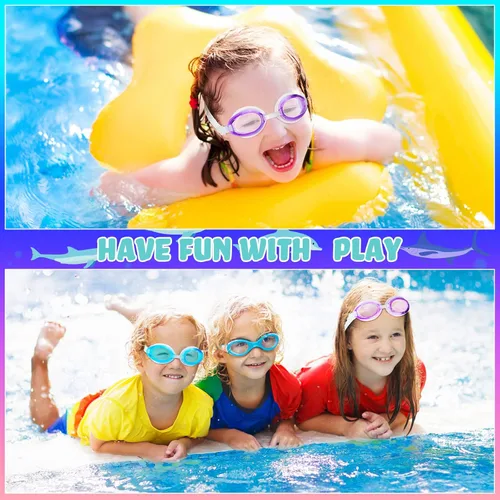 Miniatura 2 de Macarrie 30 gafas de natación para niños a granel, regalos para niños y niñas, para piscina, surf, buceo