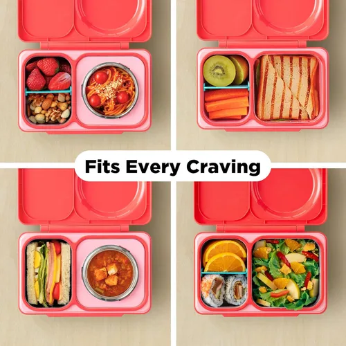 Miniatura 8 de Omie OmieBox UP Caja de Bento para Niños Lonchera Aislada Termo Térmico con Aislamiento al Vacío a Prueba de Fugas Envase de Hielo Refrescante