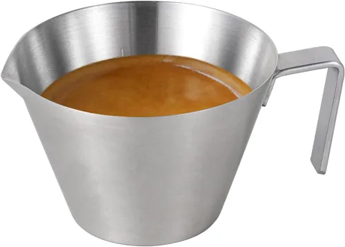 Miniatura 11 de MHW-3BOMBER Taza medidora de café expreso de 2 onzas, tazas de acero inoxidable con asa para salsa de tomate, salsa de bistec, postres, bebidas