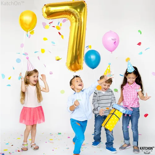 Miniatura 1134 de KatchOn, Globo grande azul número 2 de 40 pulgadas Decoraciones de cumpleaños de Baby Shark para niño de 2 años Globo azul número 2 Globo