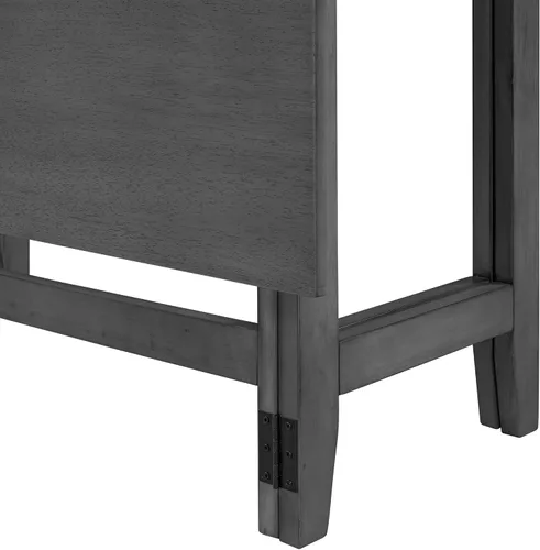 Miniatura 8 de LUMISOL Mesa de comedor extensible para 4 personas, mesa de comedor plegable pequeña para cocina, de 18 a 36 pulgadas, ahorro de espacio, fácil