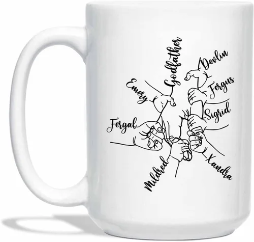 Miniatura 9 de Taza de café de cerámica personalizada para papá, taza de té blanca para feliz cumpleaños, taza de café para papá, taza de viaje con texto/foto