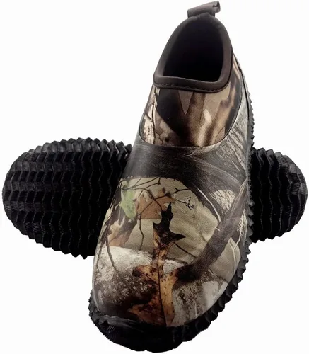Miniatura 41 de SYLPHID Zapatos de jardín para hombre, zapatos de lluvia impermeables de neopreno para campamento, cuidado del césped, jardinería y trabajo