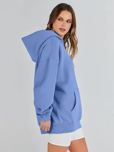 Miniatura 6 de ANRABESS Womens Oversized Hoodies Fleece Sweatshirts Long Sleeve Hooded Pullover Winter Clothes with Pocket