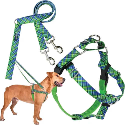Miniatura 24 de 2 Hounds Design - Arnés para perro (libertad sin tirar), control ajustable, suave y cómodo para pasear perros fácilmente, para perros pequeños, Azul