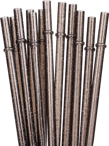 Miniatura 7 de DAKOUFISH Pajitas de repuesto de plástico transparente reutilizables de 15 pulgadas de largo para botellas de agua de 128 onzas, 100 onzas y 64