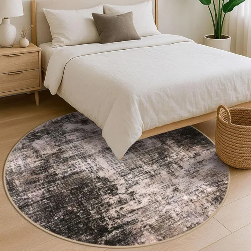 Miniatura 1095 de IOHOUZE Alfombra abstracta lavable de 3 x 12 pies para pasillos, antideslizante para cocina, camino de entrada de lana sintética para interiores