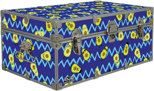 Miniatura 10 de C&N Footlockers Maletero de almacenamiento de diseño, temas de alimentos, 32 x 18 x 13.5 pulgadas, duradero y construido para durar, con cerradura