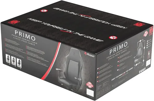 Miniatura 15 de Arozzi Primo - Silla de oficina de piel sintética de alta calidad con sillón reclinable giratorio basculante de inclinación, altura ajustable