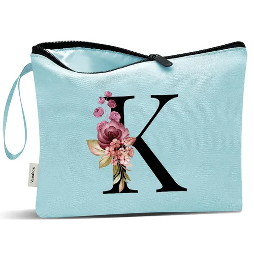 Miniatura 157 de Vavabox A-Z Bolsa de Maquillaje Personalizada, Regalos de Cumpleaños para Mujeres y Mamá, Regalos para la Mejor Amiga, Bolsa de Cosméticos