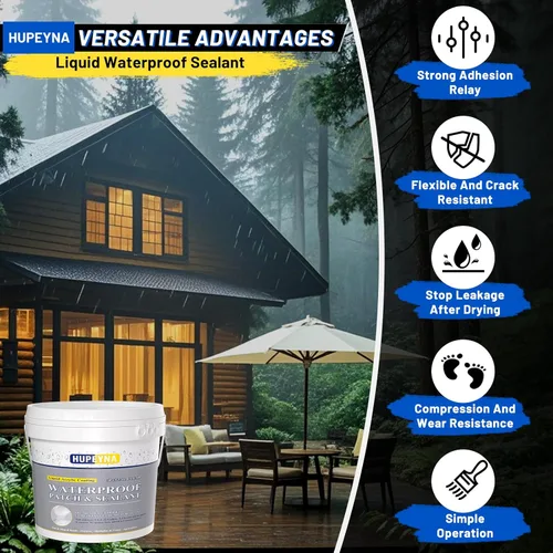 Miniatura 5 de Agente impermeable invisible, sellador impermeable Hupeyna de 1.32 galones, pegamento impermeabilizante, agente de revestimiento transparente a