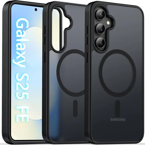 Miniatura 85 de Oterkin Funda magnética para Samsung Galaxy S24 Ultra mate, funda para teléfono S24 Ultra compatible con MagSafe, esmerilada, translúcida, a prueba