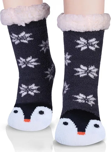 Jeasona Calcetines mullidos para mujer con pinzas, acogedores, cálidos, lindos regalos de animales