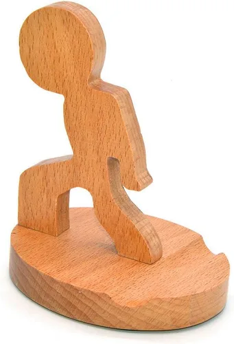 Miniatura 2 de Soporte de exhibición de madera del tenedor del teléfono móvil del caballo del bebé