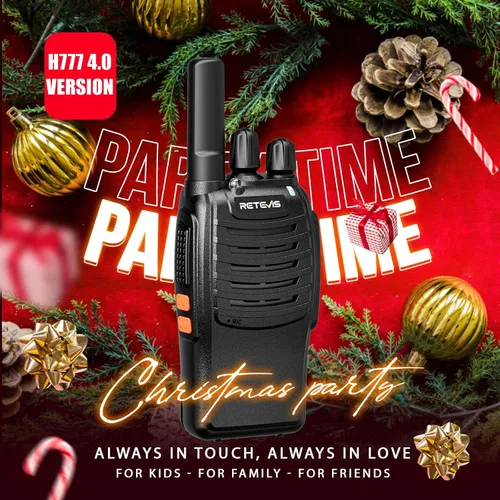 Miniatura 14 de Retevis H-777 Walkie Talkies recargables, mini radios de 2 vías de largo alcance, pequeño Walky Talky, radios bidireccionales FRS portátiles