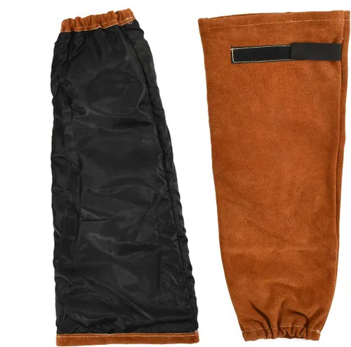 Miniatura 2 de Mangas de trabajo de soldadura de cuero para hombres y mujeres, protección de brazo resistente al calor y al fuego con costuras de Kevlar y forro