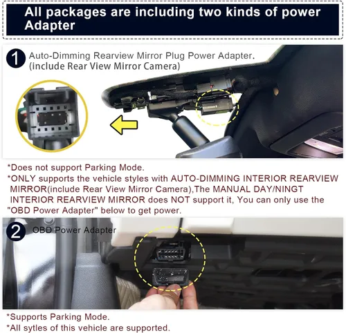 Miniatura 3 de Mangoal Cámara de tablero 4K para Buick Enclave Gen3 2025-2026 (Modelo C), Base Essence Premium Avenir Preferred, aspecto OEM integrado, video UHD