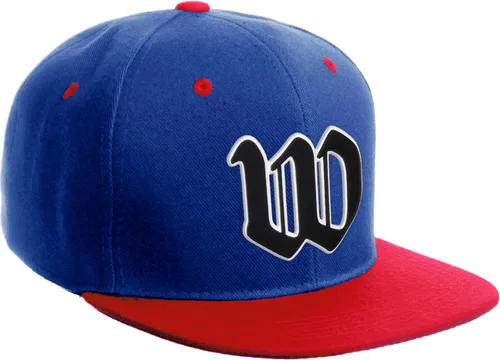 Miniatura 457 de Daxton Gorra clásica con visera de billete plano con letras del alfabeto inglés antiguo de la A a la Z