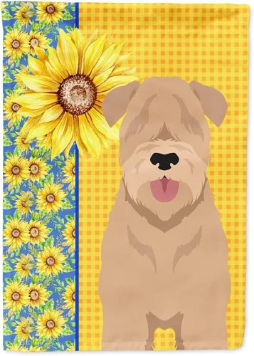 Miniatura 147 de Caroline's Treasures WDK5331CHF - Bandera de verano con diseño de girasoles rojos y blancos, manga grande, para porche, para colgar en la pared