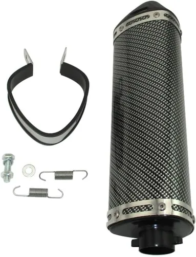 Miniatura 5 de Silenciador de escape de 38 mm con silenciador extraíble y abrazadera para 125cc 140cc 150cc 160cc Pit Dirt Bike ATV Quad Motorcycle Motocross XR