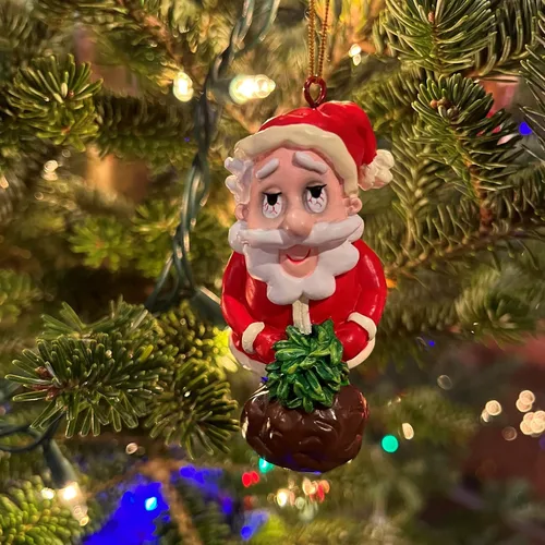 Miniatura 3 de Tree Buddees Adorno navideño divertido de Navidad verde