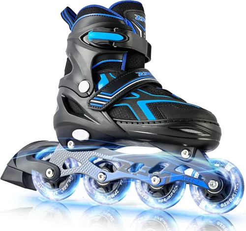 Miniatura 15 de 2PM SPORTS - Patines en línea ajustables Torinx verde para niños, patines divertidos para principiantes para niños, jóvenes, niñas, hombres