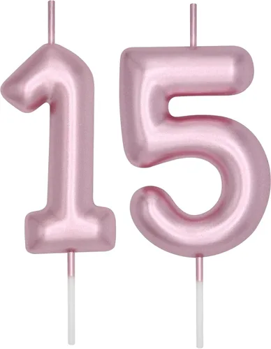 Miniatura 59 de DERVENTA Vela con números de 2.36 pulgadas, decoración perfecta para cumpleaños, brunch, postre, pastel, 1 pieza (número 0 rosa)