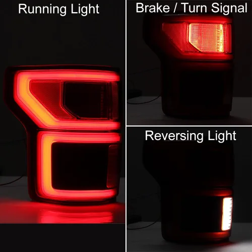 Miniatura 2 de 1 par de luces traseras LED izquierda y derecha, lámpara de marcha atrás compatible con Ford F150 2018 2019 2020 radar de punto ciego FO2800268