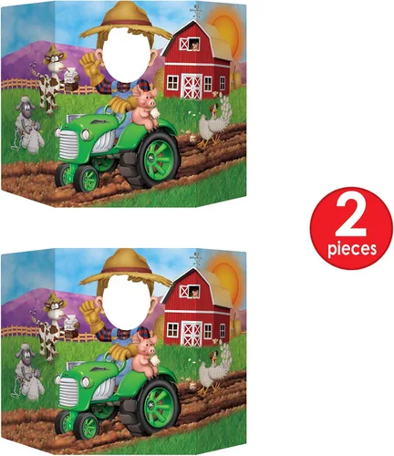 Miniatura 2 de Beistle , 2 accesorios para fotos de granja, 3 pies 1 pulgada x 25 pulgadas