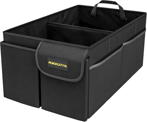 Miniatura 13 de MIKKUPPA Organizador de maletero de automóvil, organizador plegable de 35 litros con tapa, almacenamiento resistente para automóvil, SUV, camión