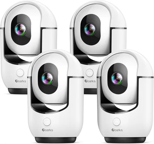 Miniatura 8 de Cloarks Cámara de seguridad panorámica/inclinable 2K, cámaras de interior WiFi para seguridad del hogar con detección de movimiento AI, cámara