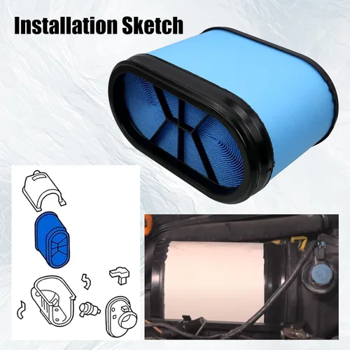 Miniatura 4 de Sporacingrts Filtro de aire compatible con Ford F250 F350 F450 F550 Super Duty 2008 2009 2010 6.4L Powerstroke motor diesel reemplazo FA1886