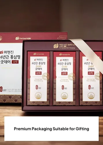 Miniatura 5 de Korean Food - Bebida en barra de ginseng rojo fermentada, 30 unidades (0.35 onzas / 0.35 oz cada una) – Extracto de ginseng diario envuelto