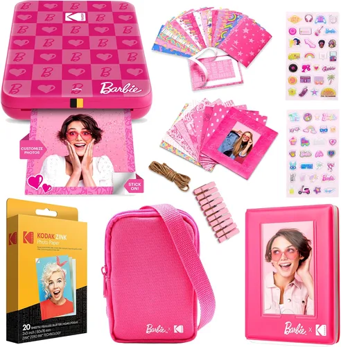 Miniatura 9 de KODAK Barbie x Step Slim Impresora fotográfica instantánea inalámbrica portátil de 2"x3" Papel fotográfico prémium (50 hojas)