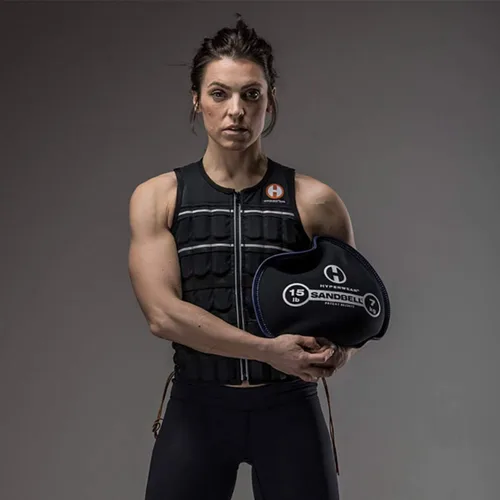 Miniatura 2 de HYPERWEAR SandBell® bolsa de arena suave de peso (1–22 kg) – Precargada con arena limpia de EE. UU., peso suave seguro para entrenamiento de fuerza