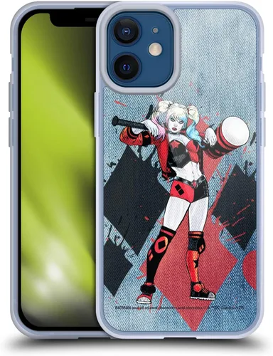 Miniatura 64 de Head Case Designs Funda de gel suave con licencia oficial de Batman DC Comics Love Hate Joker Harley Quinn Graphics [protección de grado militar]