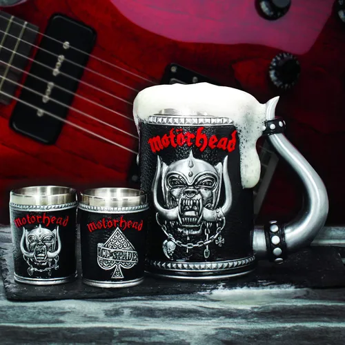 Miniatura 6 de Nemesis Now Motorhead Tankard Jarra 14cm (5.5 in) Negro, Resina con Inserto de Acero Inoxidable
