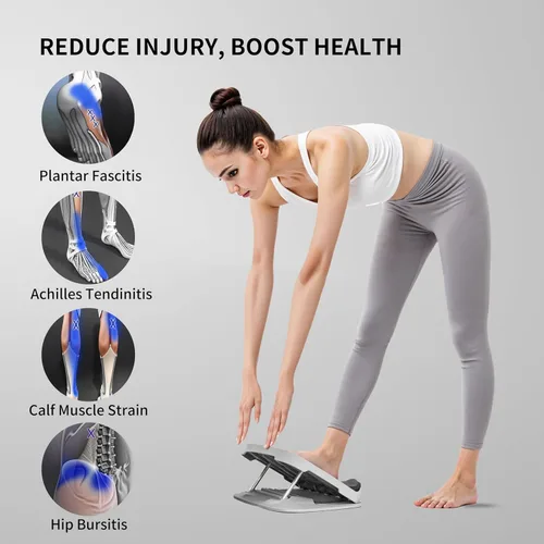 Miniatura 6 de PROIRON Slant Board, Adjustable Calf Stretch Board, Thick Heel Pad for Comfort Stretching, Calf Stretcher Incline Board, Anti Slip Surface & Base