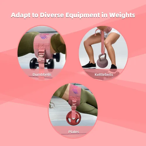 Miniatura 4 de Cinturón de empuje de cadera 2 en 1 para mujeres y hombres – Equipo de entrenamiento de glúteos resistente para ejercicios con mancuernas, pesas