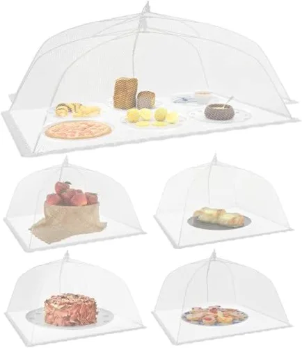 Miniatura 10 de Simply Genius Fundas de malla para alimentos, paquete de 12, 17 x 17 pulgadas, color blanco, accesorios de cocina y picnic al aire libre - Artículos