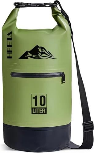Miniatura 13 de HEETA - Bolsa impermeable con bolsillo frontal con cremallera para mujeres y hombres, 5 L/10 L/20 L/30 L/40 L, mochila de almacenamiento seca