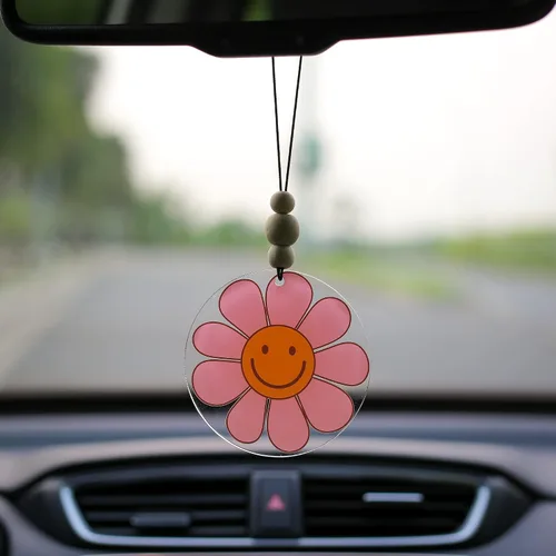 Miniatura 42 de Talataca Adorno plano 2D cristiano para automóvil y cuentas de madera, citas inspiradoras con cuentas, accesorios para espejo retrovisor, colgante 37
