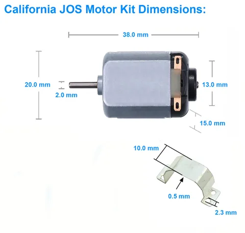 Miniatura 3 de California JOS Paquete de 6 mini motores eléctricos DC 1.5-3V 15000RPM 130 para control remoto de bricolaje, motor, STEM y varios experimentos con 6